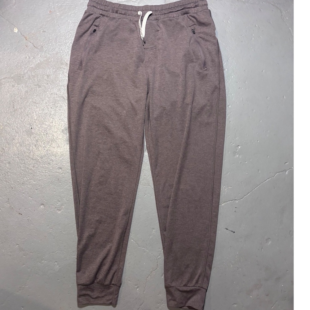 Vuori Ponto Performance Jogger Mens Large Grey  DreamKnit Tapered Sweatpants